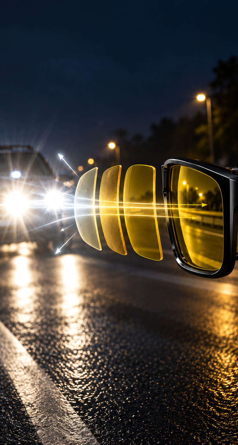 Détail des verres NightDrive™