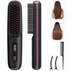 LissBrush Pro™ – Cordless Heated Straightening Brush
