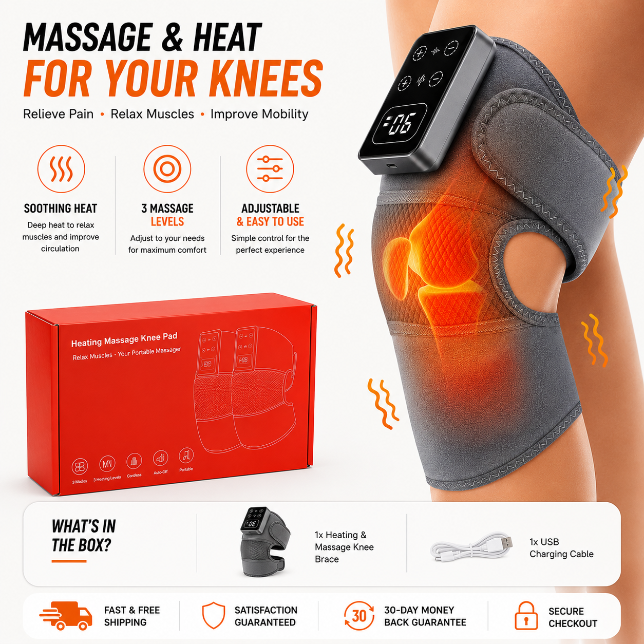 HeatRelief™ Knee Massager