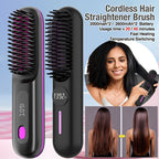 LissBrush Pro™ – Cordless Heated Straightening Brush